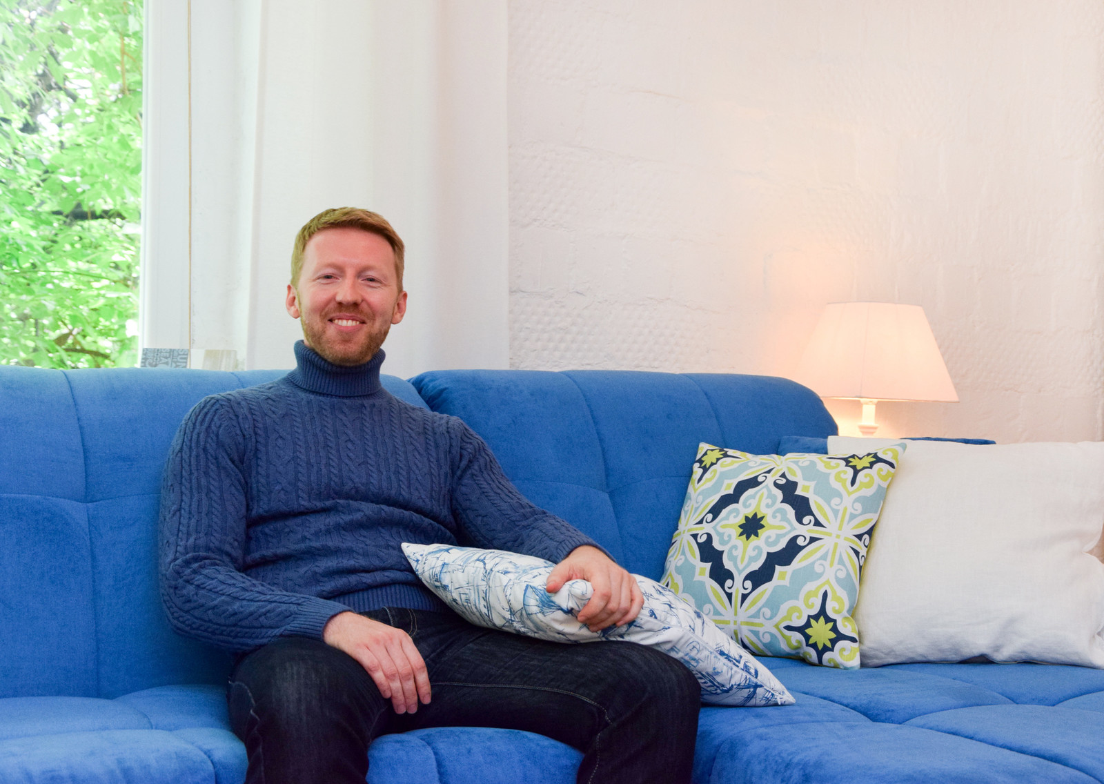 В гостях: Квартира в Москве в духе дома на греческих островах