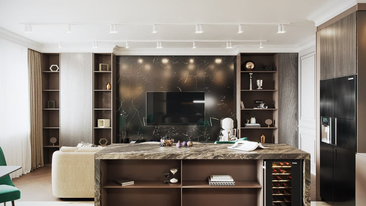 ЖК Метрополия, 3 комнаты, 111 м²