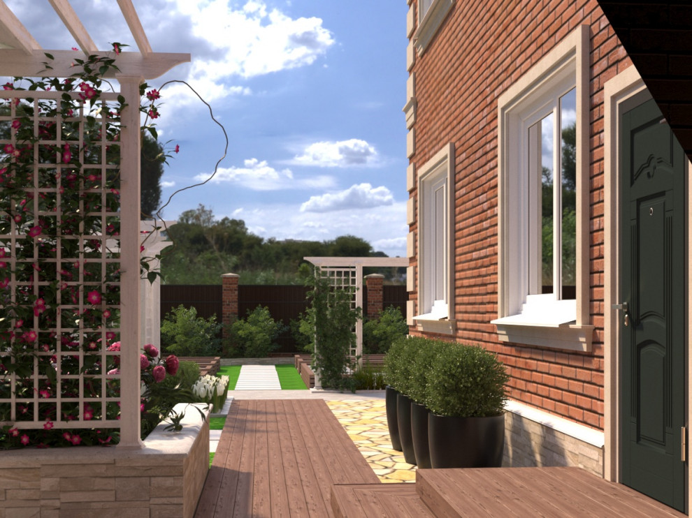 Ладшафтный дизайн участка с частным домом