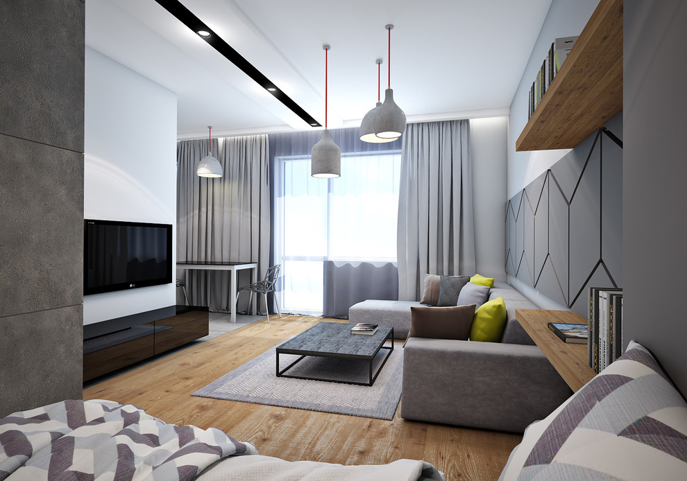 Интерьер однокомнатной квартиры в современном стиле