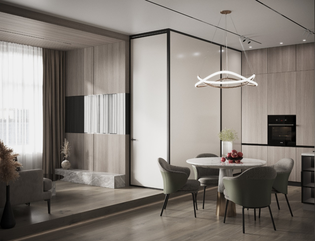 Дизайн квартиры в ЖК "Притяжение"