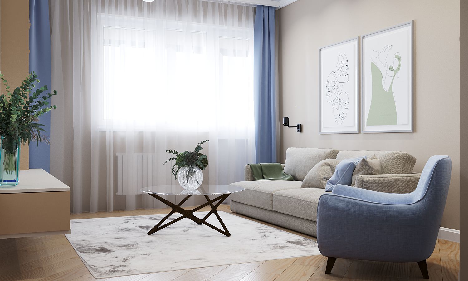 гостиная в современном стиле