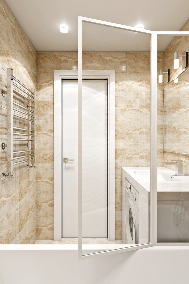 Простая и лаконичная квартира с седыми полами