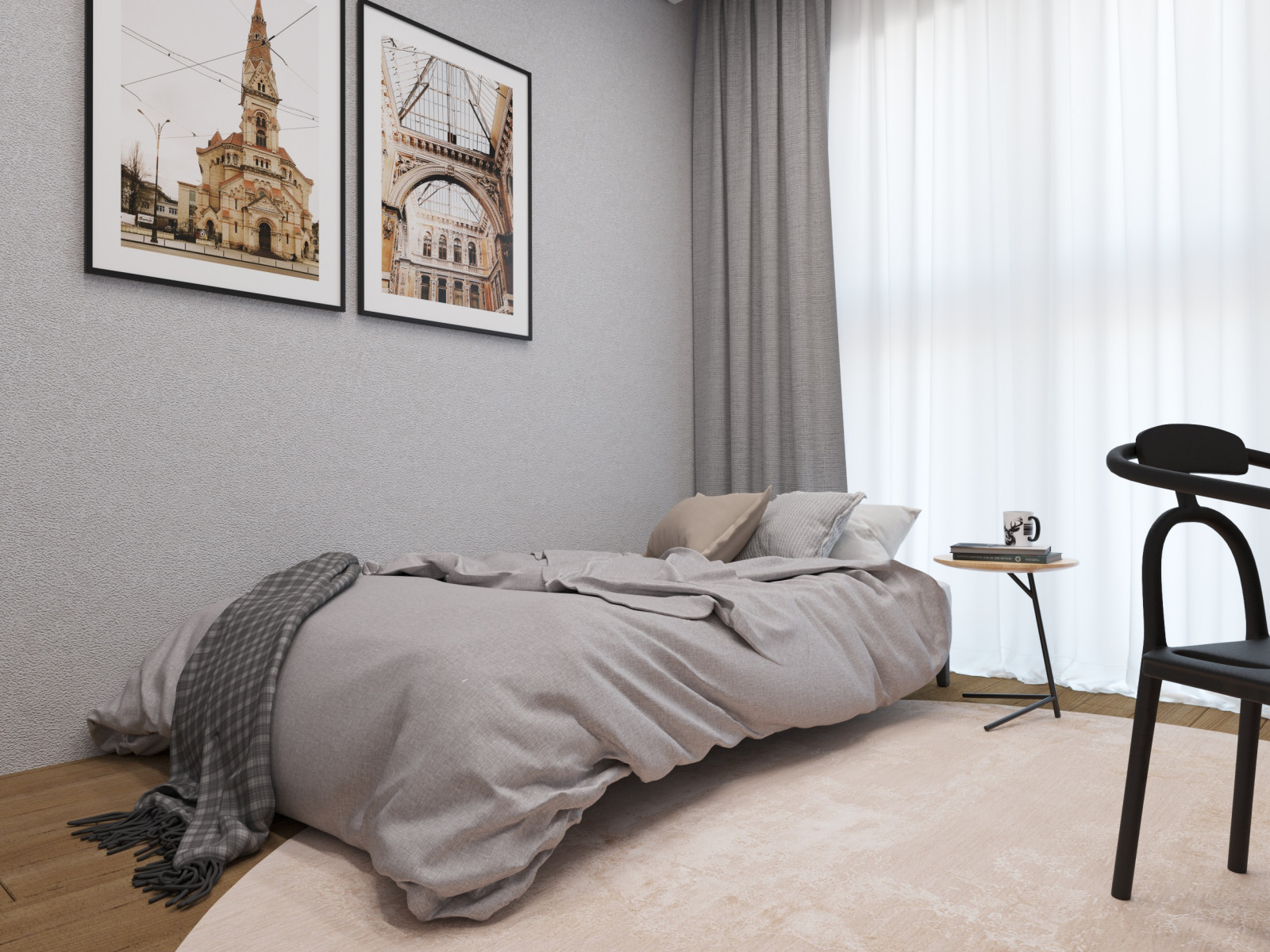 Современный интерьер двухуровневой квартиры 2