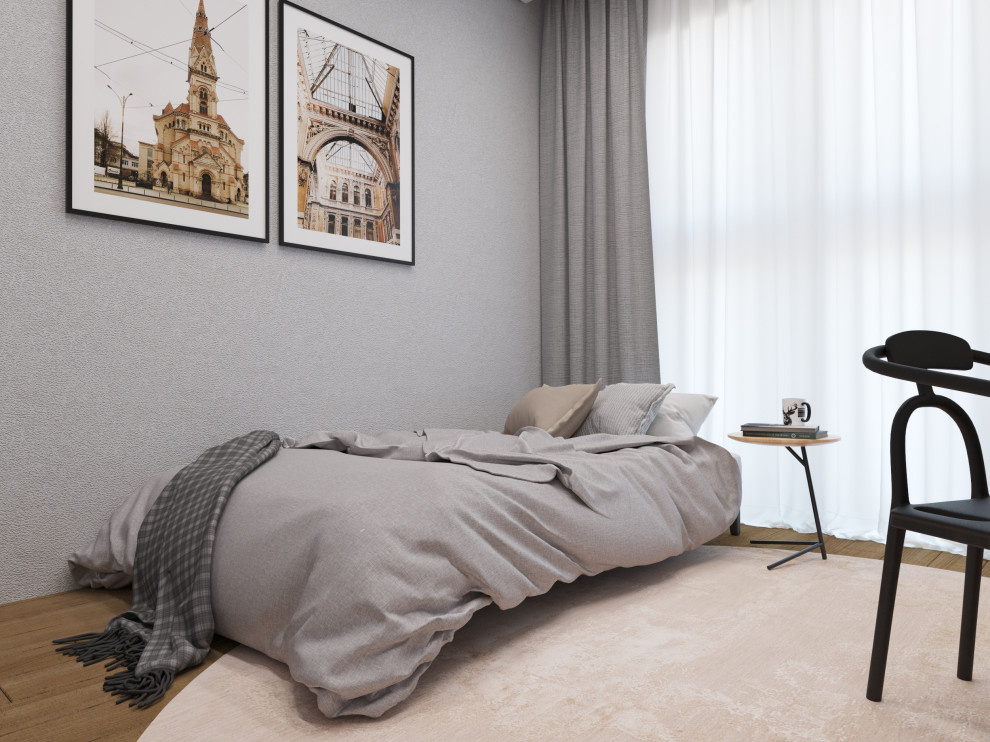 Современный интерьер двухуровневой квартиры 2