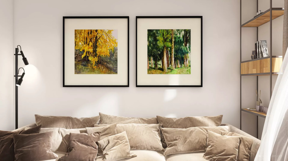 Обложка проекта: Квартира 57 кв.м. в скандинавском стиле, г. Калининград