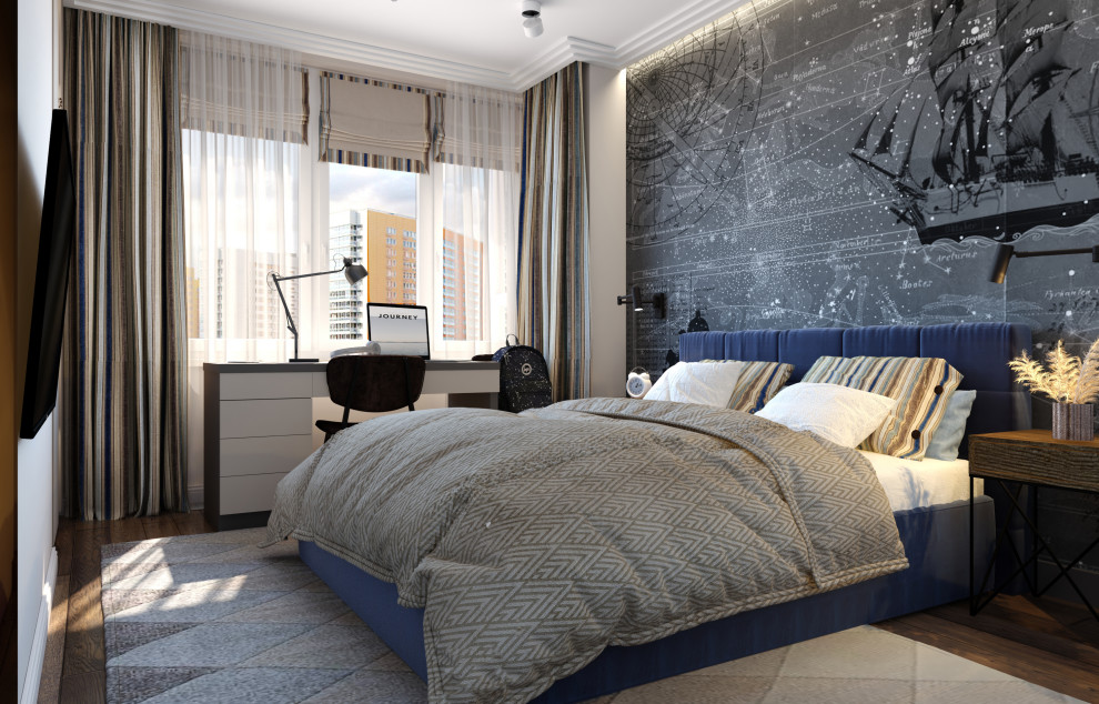 Квартира с комнатами в разный стилях