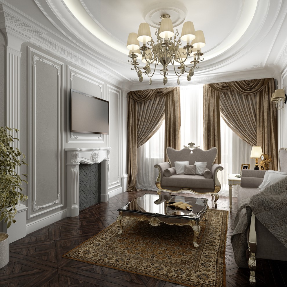 Визуализация лепнины в интерьере