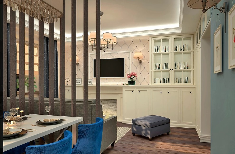 Обложка проекта: БОГЕМНЫЙ АРТ - ДЕКО В ЖК "ПЯТНИЦКИЕ КВАРТАЛЫ"