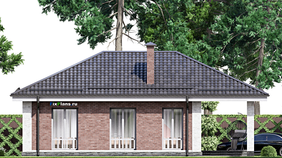 Проект одноэтажного дома 13х9м S66м2 F-14750