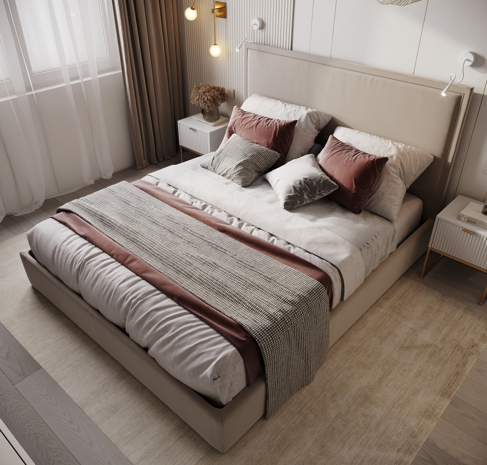 Нежный дизайн для молодой девушки