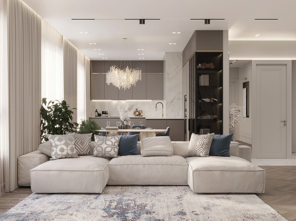 Дизайн-проект жилого дома в ЖК «Сердце Столицы» 80.3 кв.м