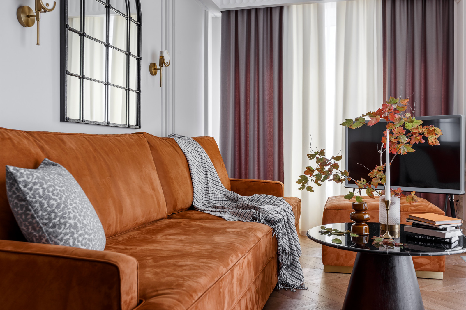 Реализованный дизайн проект квартиры в ЖК "Горный"