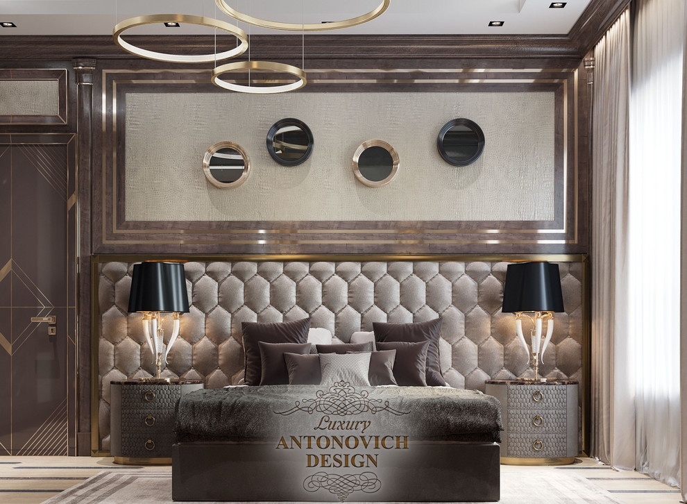 Мужская спальня в стиле арт-деко