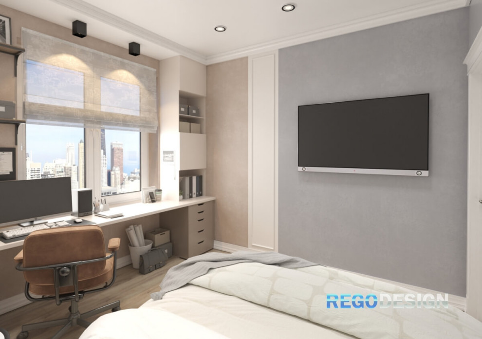 №45 ДИЗАЙН-ПРОЕКТ КВАРТИРЫ В ЖК ПУШКИНСКИЙ 50 КВ.М.