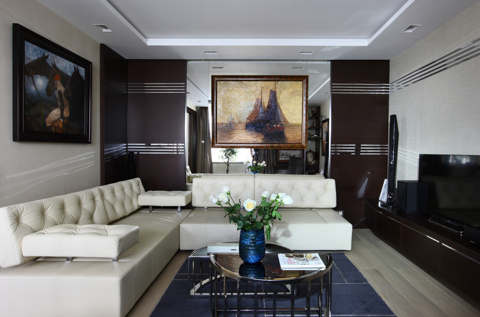 Houzz тур: Мужской интерьер, вдохновленный абстрактной живописью