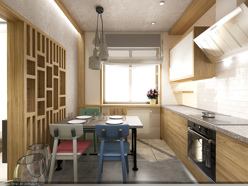 Квартира для семьи с двумя детьми с элементами лофт