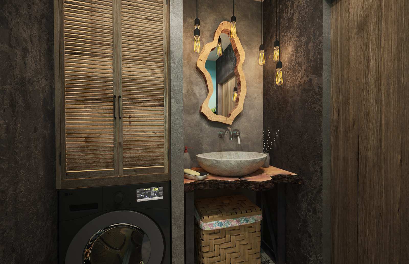 Двухкомнатная квартира. 64 кв.м. в стиле Бохо