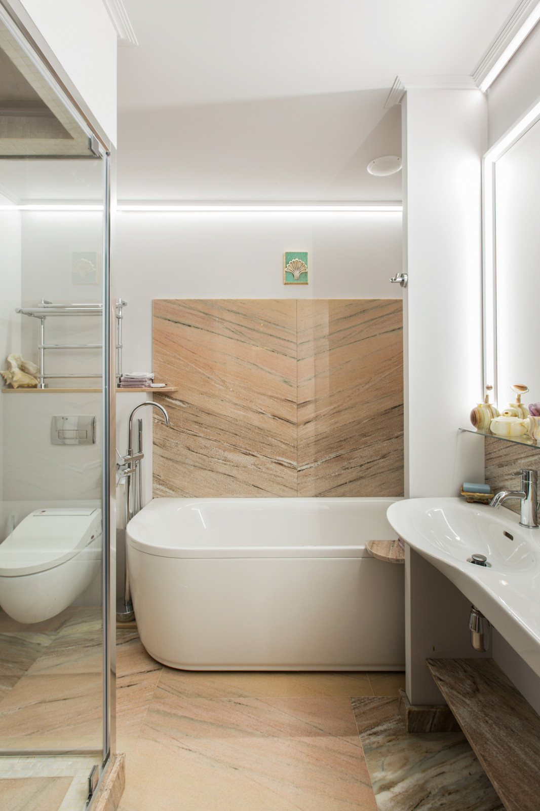 Хамам в квартире оттенки серого