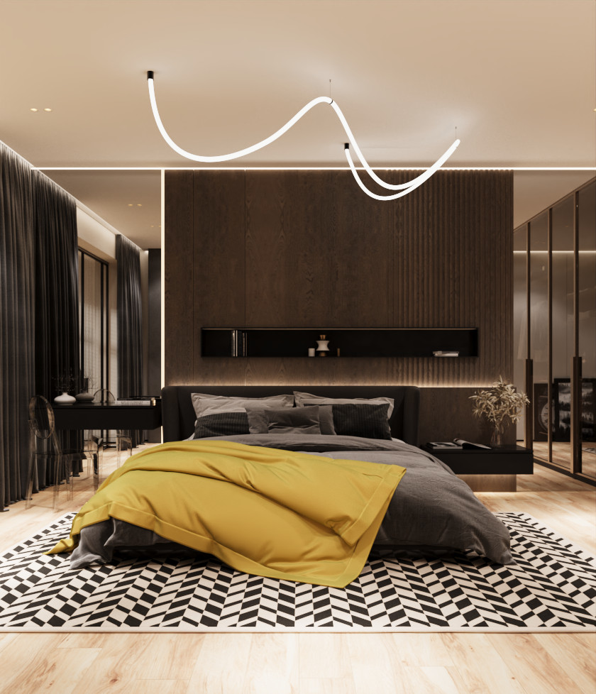 Обложка проекта: Спальня в современном стиле