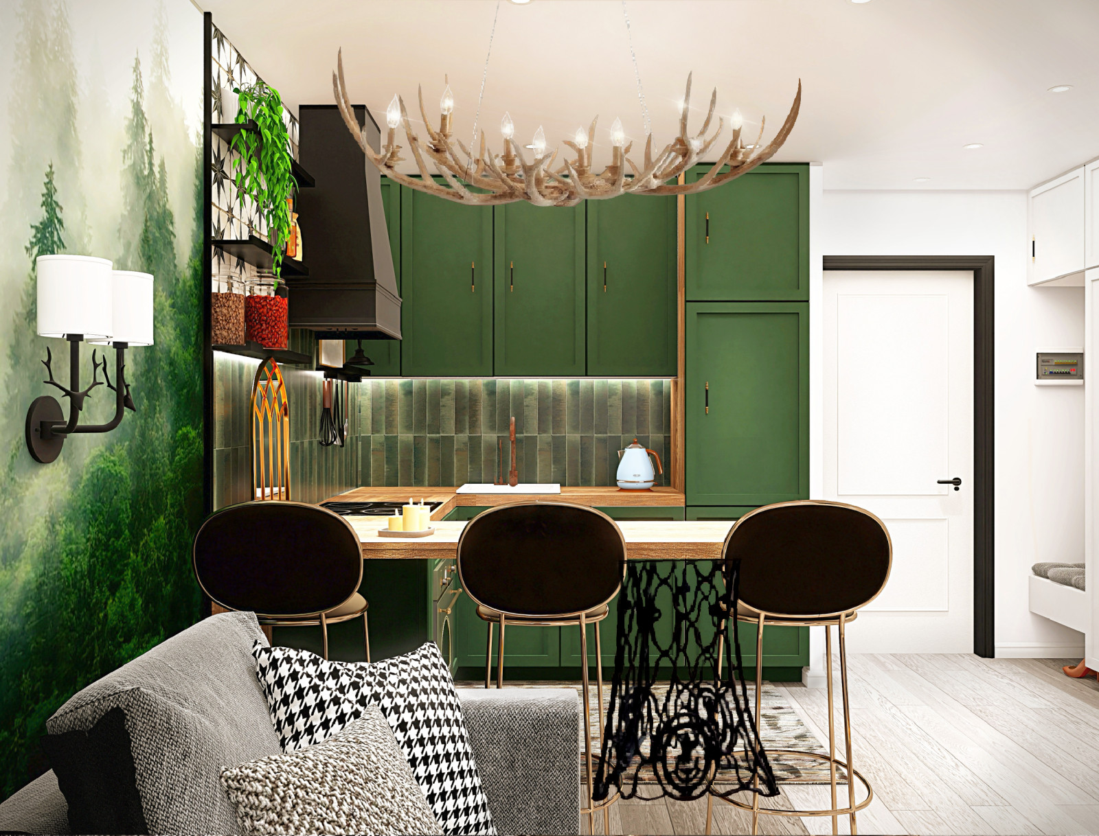 Кухня-гостинная