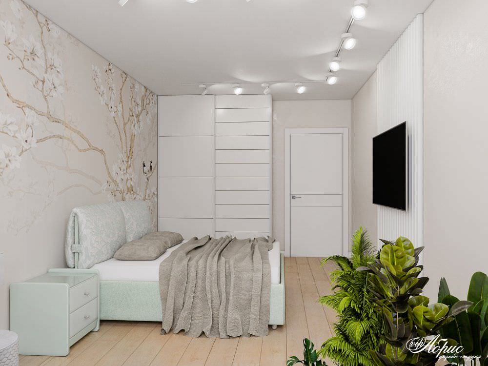 Обложка проекта: Дизайн двухкомнатной квартиры с совмещенной кухней-гостиной (ул.Кольцевая)