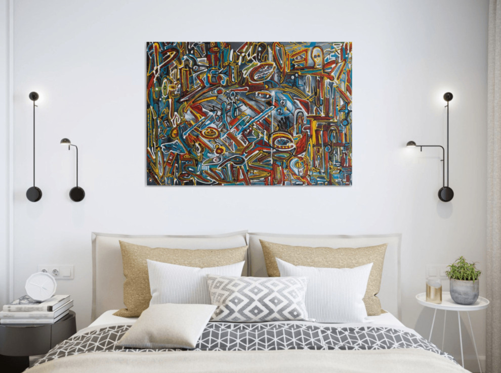 Спальня - Дизайн интерьера - Картины художницы Дианы Маливани (1)