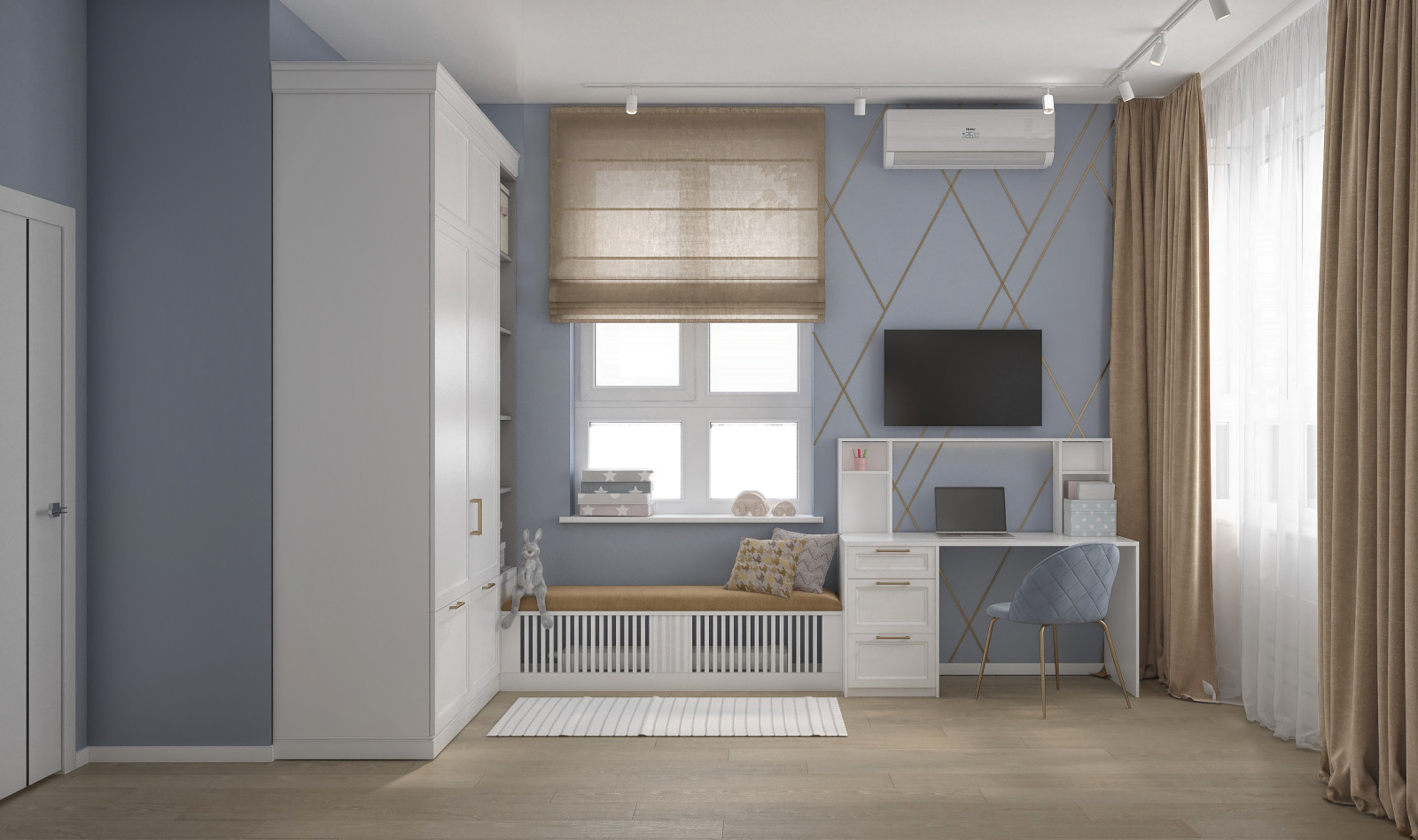 Элегантная квартира в Москве для молодой семьи