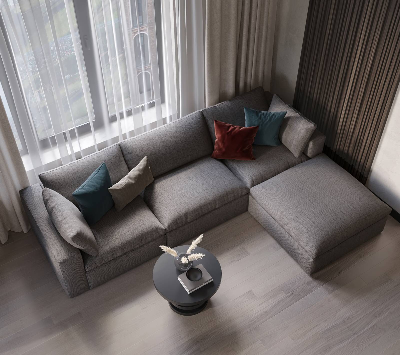 ЖК Серебряный Парк. Кухня-гостиная