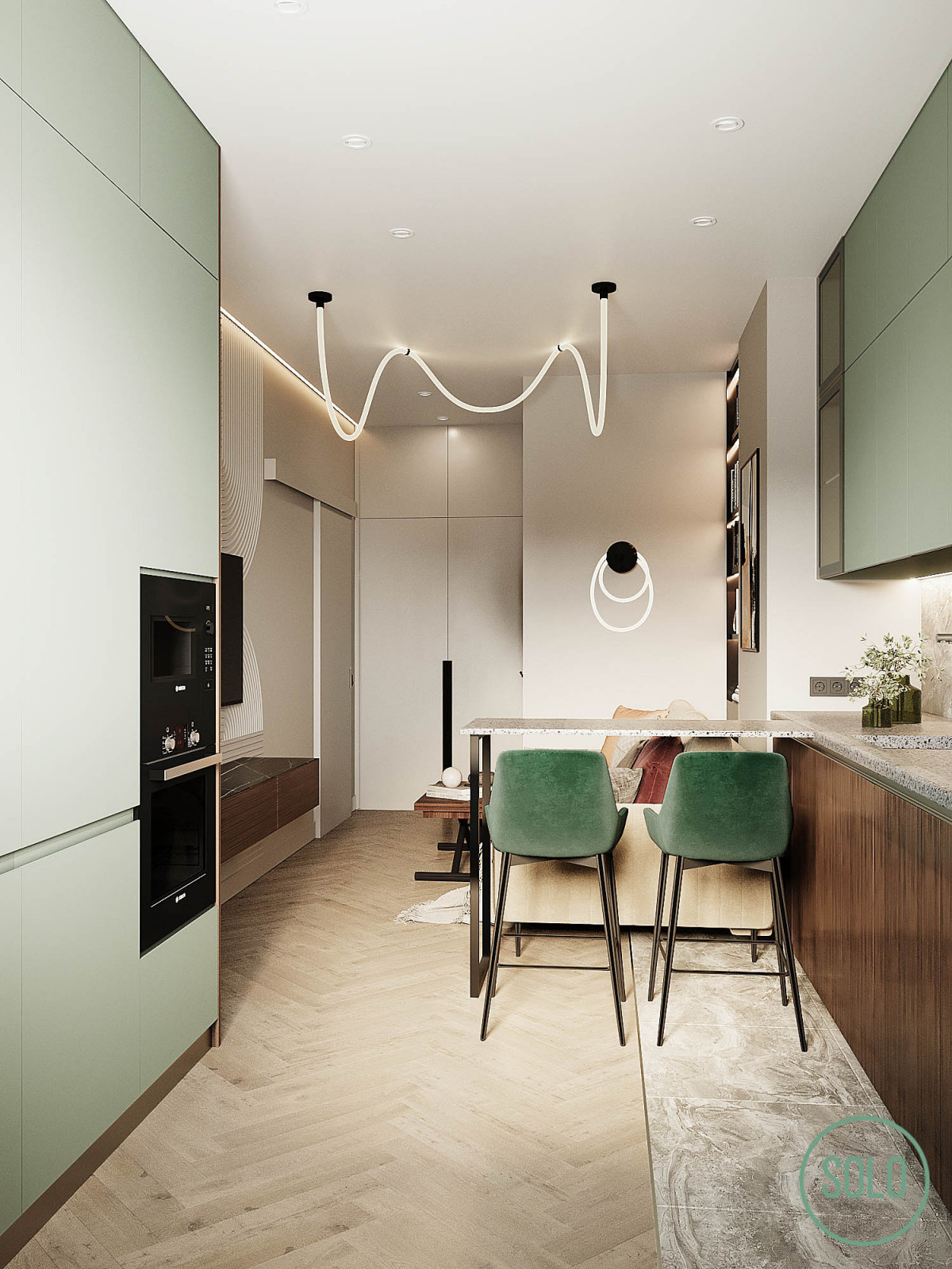 Современный интерьер для молодой семьи