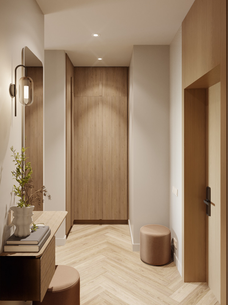 Soft-минимализм в монохромном интерьере трехкомнатной квартиры /ЖК "Балтийский"