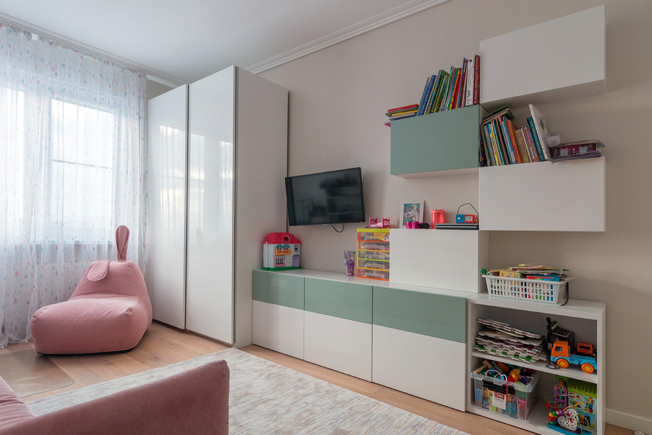 Дизайн четырехкомнатной квартиры в ЖК "Лучи".