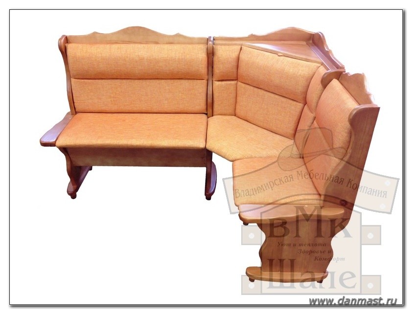 Кухонные угловые диваны из массива