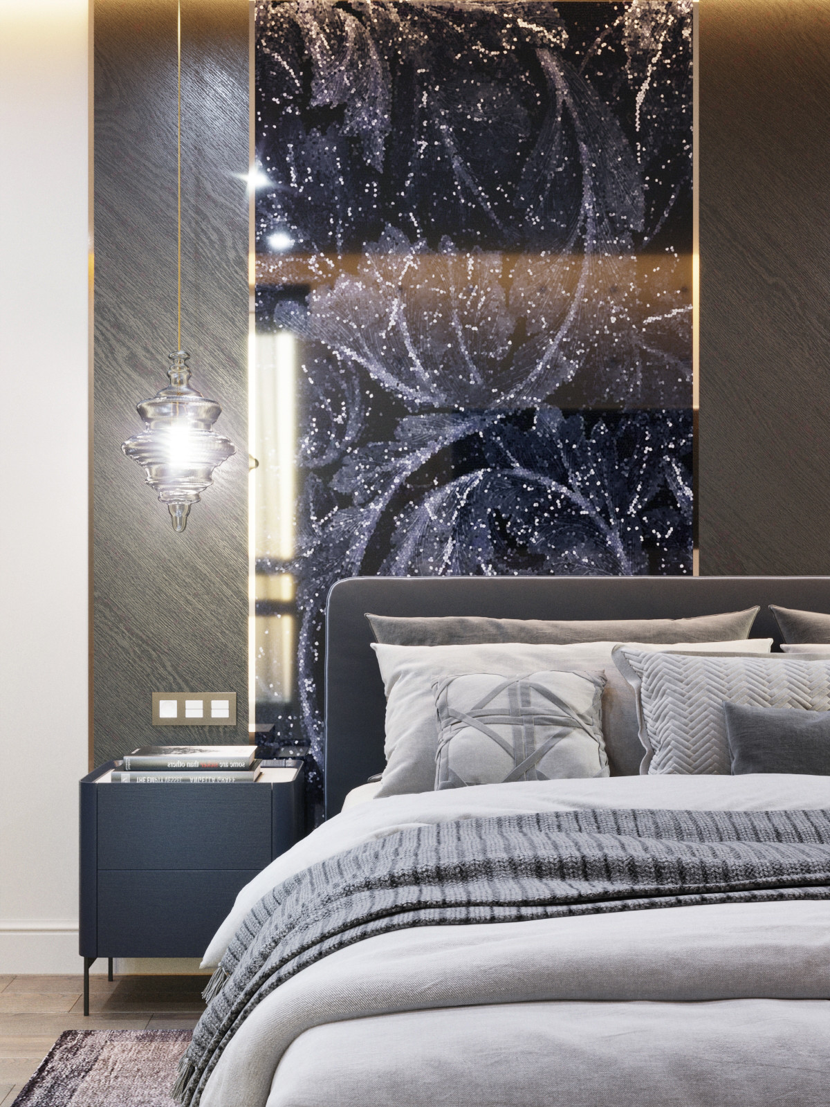 Контрастный дизайн в проекте квартиры в ЖК Культура