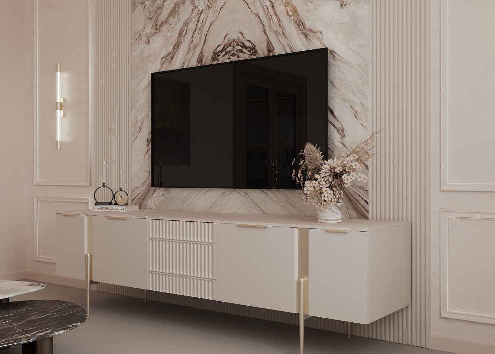 Проект Кухни-гостиной, 31 кв.м  ЖК "Настоящее", Москва