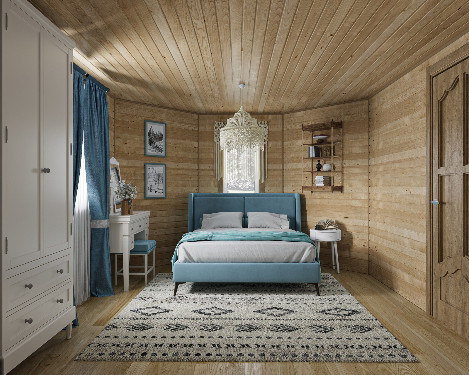 Обложка проекта: Спальня в загородном доме