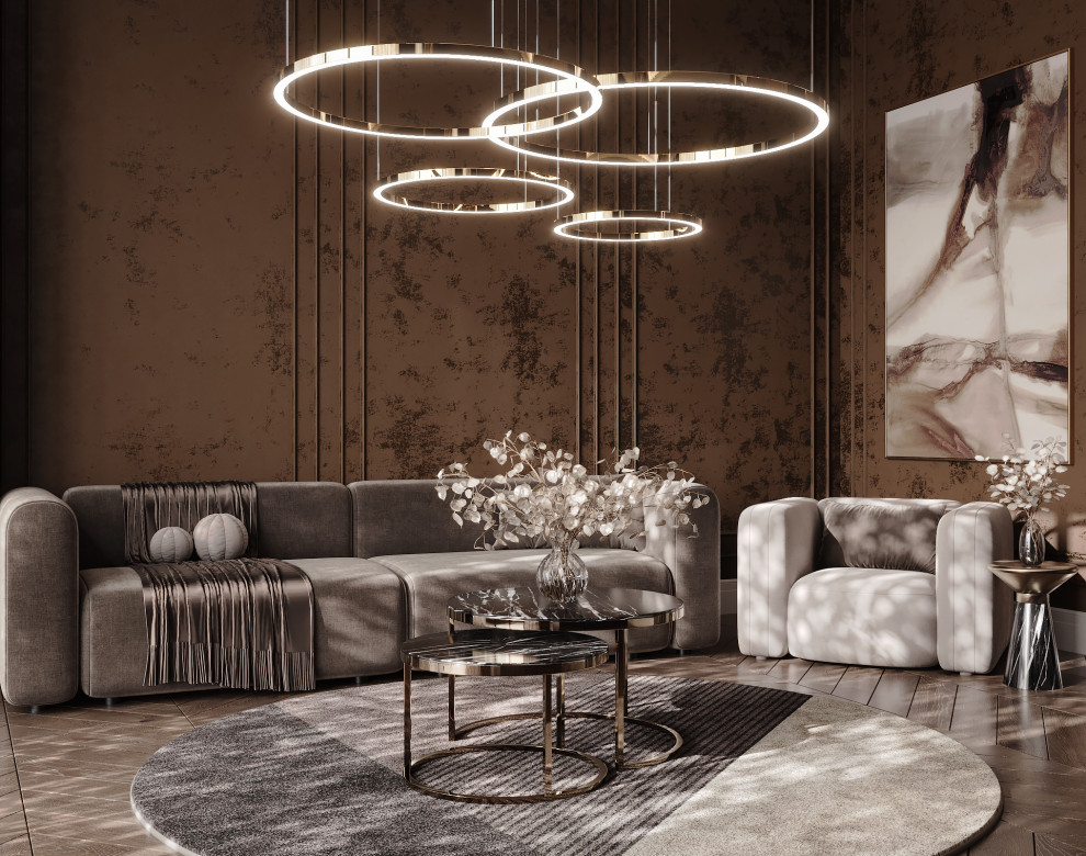 Обложка проекта: Проект "Бархат", интерьеры таунхауса