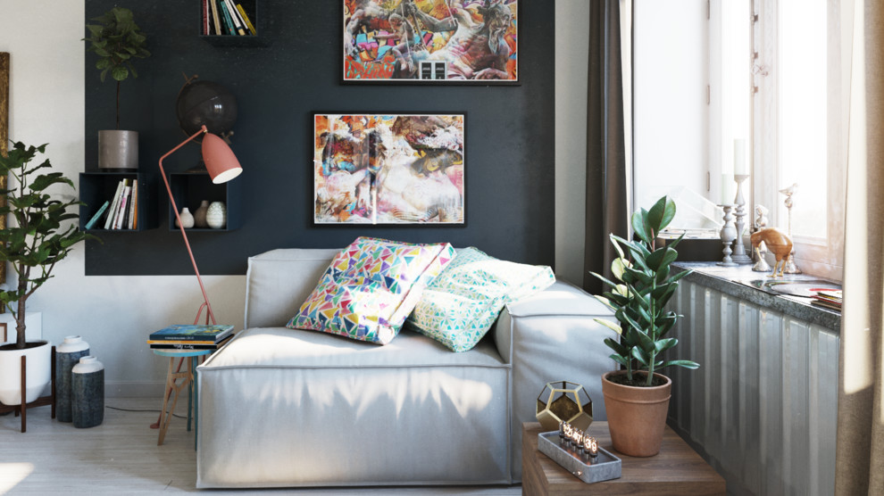 Студия в скандинавском стиле