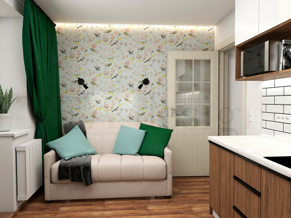 Мини гостиная-кухня