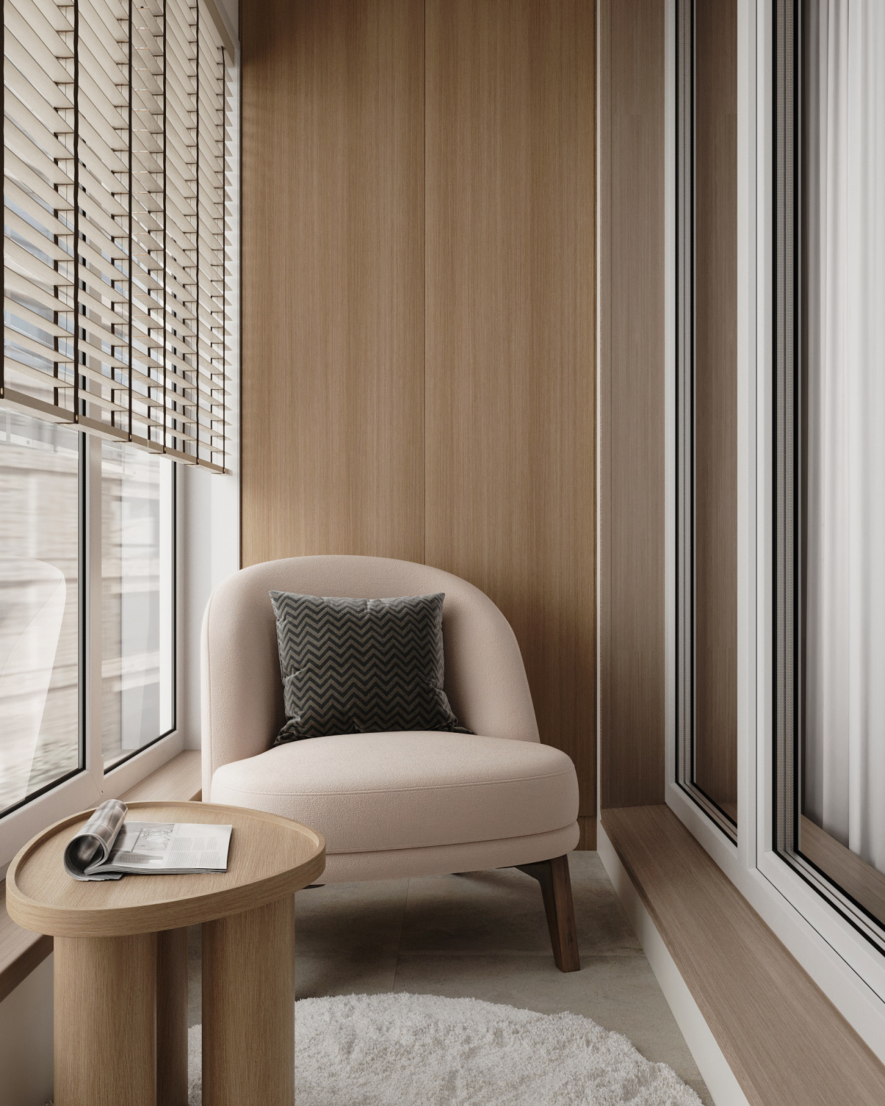 Дизайн-проект квартиры 73м² в ЖК Речной Порт