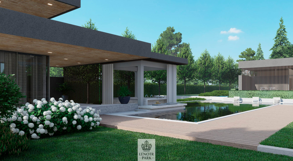 Современный сад в Подмосковье