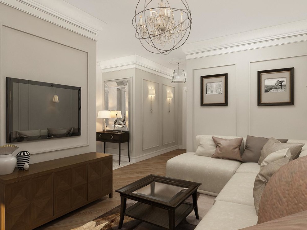 Квартира с белой спальней