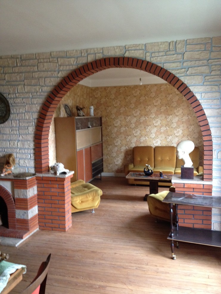 До и после: Полное обновление дома 1950-х годов в Тулузе