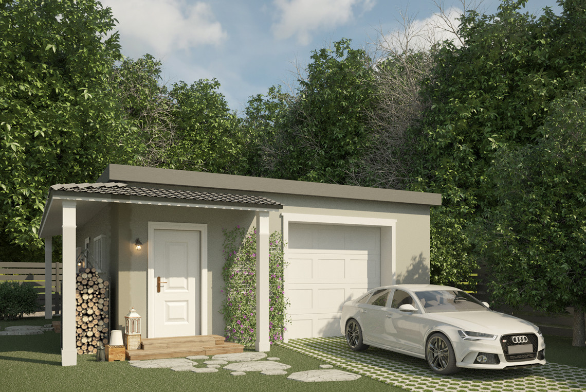 Загородный дом с баней