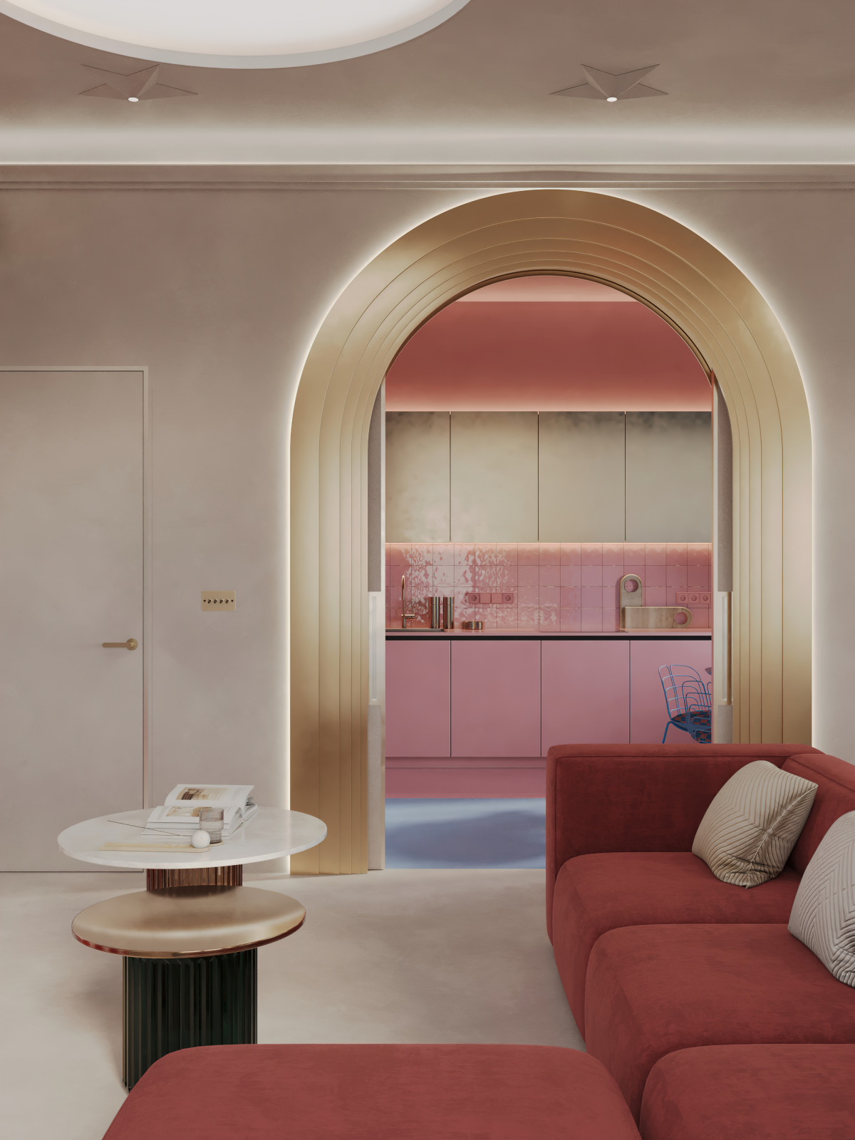 HÉ 210 // ЖК Серебряный фонтан, Москва, 91 м²