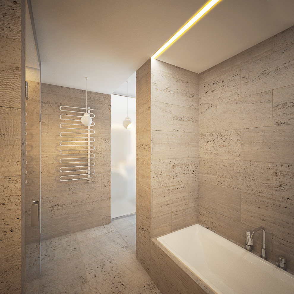 Частная квартира с лаконичным интерьером.