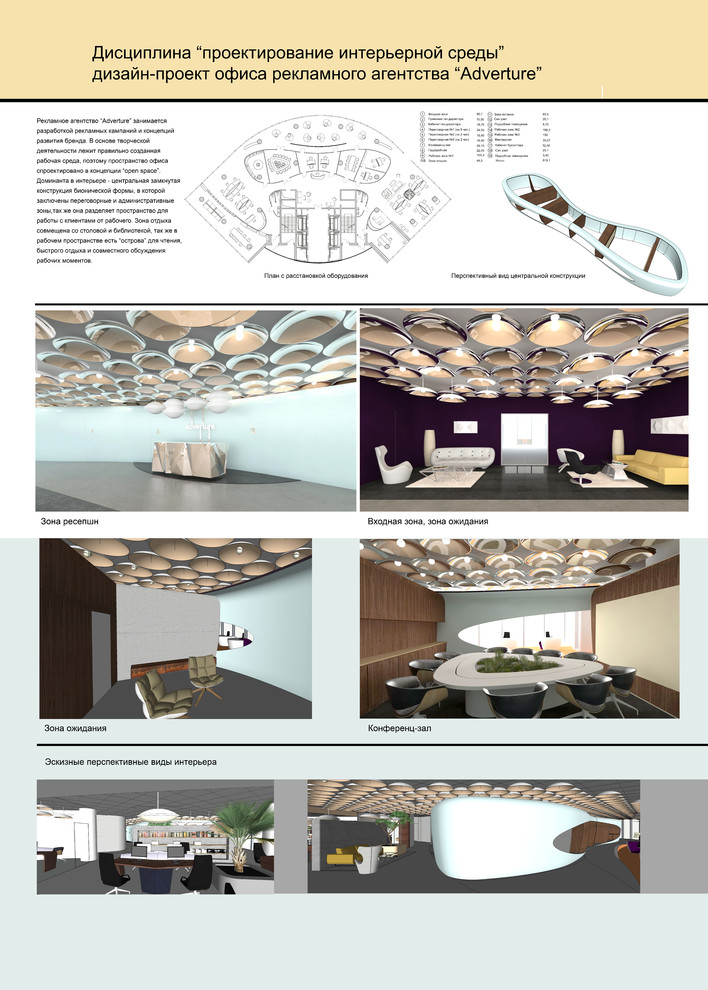 Обложка проекта: дизайн-проект офисного пространства "Adverture"