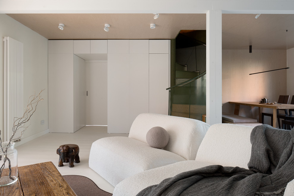 Кухня-гостиная. Разворот на 45 градусов