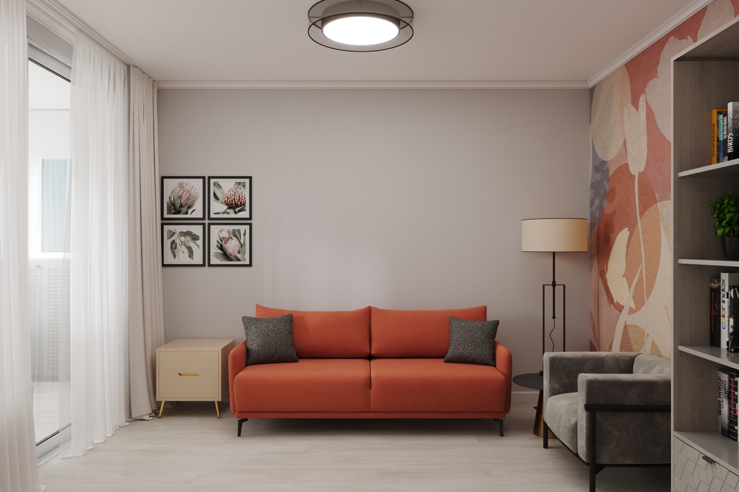 гостиная 9,5 кв м