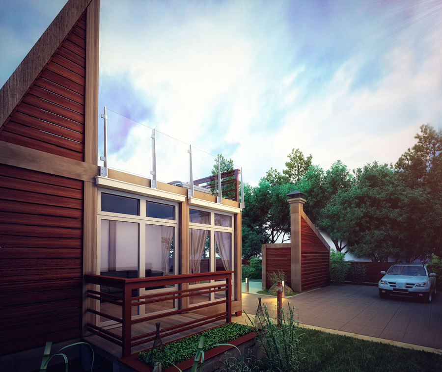 Садовый мини-комплекс для отдыха и развлечения